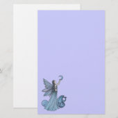 Blue Fairy & Dragon Briefpapier beroemd gemaakt do (Voorkant / Achterkant)