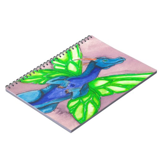 Blue Fairy Dragon Notitieboek (Linkerzijde)