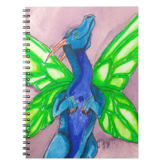 Blue Fairy Dragon Notitieboek (Voorkant)