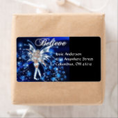 Blue Fairy/Fae 2-kerstAdresetiketten Etiket (Insitu)