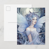 Blue Fairy Fantasy Art Briefkaart (Voorkant / Achterkant)