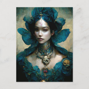 Blue Fairy Fantasy Art Briefkaart