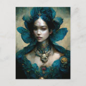 Blue Fairy Fantasy Art Briefkaart (Voorkant)