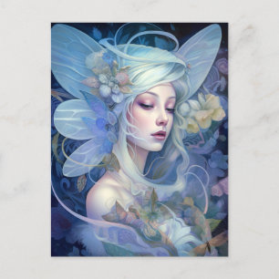 Blue Fairy Fantasy Art Briefkaart