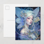 Blue Fairy Fantasy Art Briefkaart (Voorkant / Achterkant)