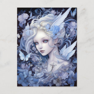 Blue Fairy Fantasy Art Briefkaart