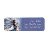 Blue Fairy Fantasy Art Etiket (Voorkant)