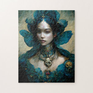 Blue Fairy Fantasy Art Jigzaag Puzzle Legpuzzel