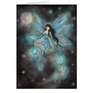 Blue Fairy Fantasy Art Kaart van Molly Harrison