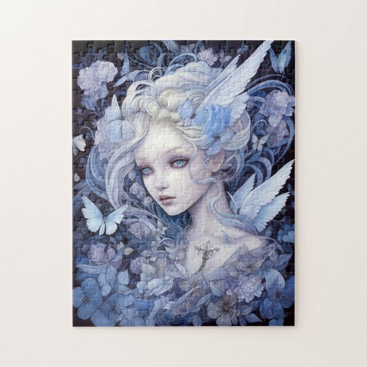Blue Fairy Fantasy Art Legpuzzel (Verticaal)