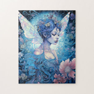 Blue Fairy Fantasy Art Legpuzzel