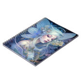 Blue Fairy Fantasy Art Notitieboek (Linkerzijde)
