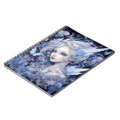 Blue Fairy Fantasy Art Notitieboek (Linkerzijde)