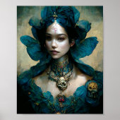 Blue Fairy Fantasy Art Poster (Voorkant)