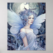 Blue Fairy Fantasy Art Poster (Voorkant)