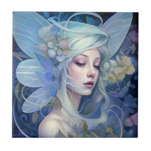 Blue Fairy Fantasy Art Tegeltje