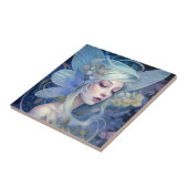 Blue Fairy Fantasy Art Tegeltje (Zijkant)