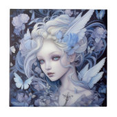 Blue Fairy Fantasy Art Tegeltje (Voorkant)
