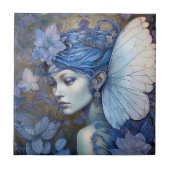 Blue Fairy Fantasy Art Tegeltje (Voorkant)