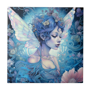 Blue Fairy Fantasy Art Tegeltje