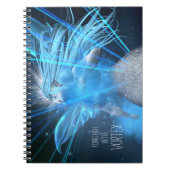Blue Fairy in de Vortex-laptop - pas hem aan! Notitieboek (Voorkant)