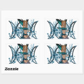 Blue Fairy Rechthoekige Sticker (Vel)