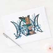 Blue Fairy Rechthoekige Sticker (Envelop)