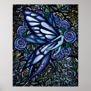 Blue Fairy Rozen Blue Roos Fae Poster