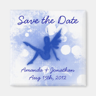 Blue Fairy Save the Date Magneet
