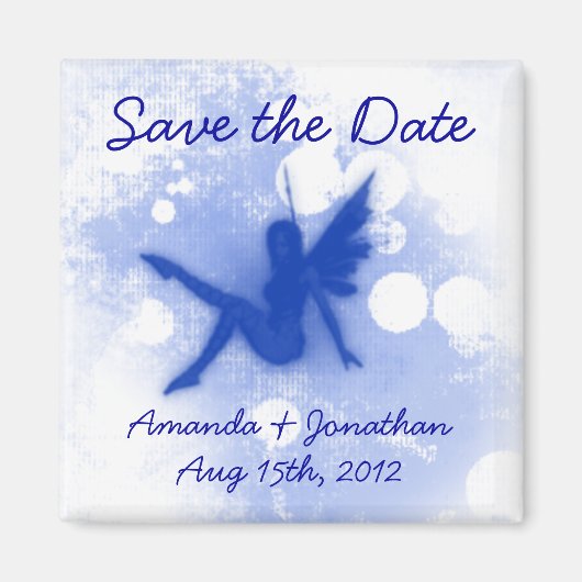 Blue Fairy Save the Date Magneet (Voorkant)