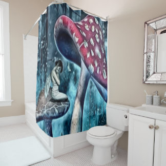 Blue Fairy Shower-gordijn Douchegordijn