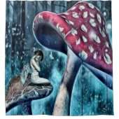 Blue Fairy Shower-gordijn Douchegordijn (Voorkant)