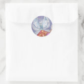 "Blue Fairy"-Sticker/envelopzegel Ronde Sticker (Tas)