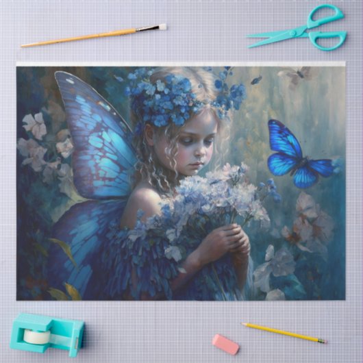 Blue Fairy Tissuepapier (Craft)