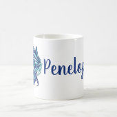 Blue Fairy Wings Faeries Art Koffiemok (Center)