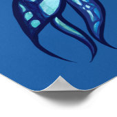 Blue Fairy Wings Faeries Art Poster (Hoek)