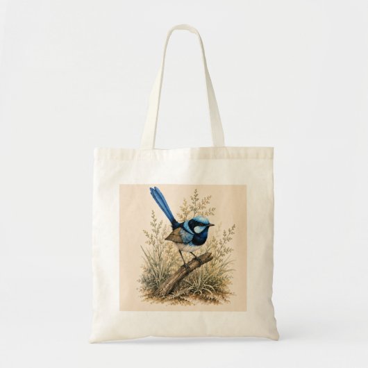 Blue Fairy Wren-tas | Bush Edition Tote Bag (Voorkant)