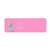 Blue Fairytale Princess Gift Labels (Voorkant)