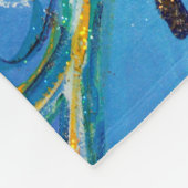 Blue Faith Guardian Angel Chemo Blanket Fleece Deken (Hoek)