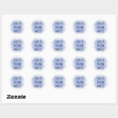 Blue Faith It Classic Round Sticker (Vel)