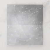 Blue Faiy Tale Wedding Mason Jar Heart Leaf Tree Plaatskaartje (Binnenkant ongevouwen)