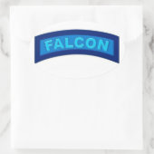Blue Falcon-Stickers Ovale Sticker (Tas)