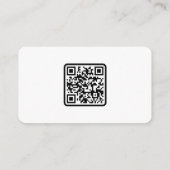 Blue Fall Wedding Attire Dress Code Palette QR Cod Informatiekaartje (Achterkant)