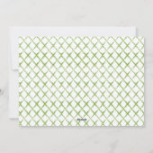 Blue Family Crest Citrus Garland Kerstfoto Feestdagenkaart (Achterkant)