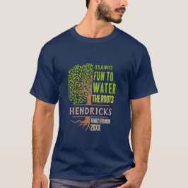 Blue Family Tree themed custom Family Reunion T-Sh T-shirt