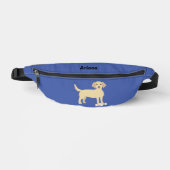 Blue Fanny Pack met Lab Dog Heuptasje (Voorkant)