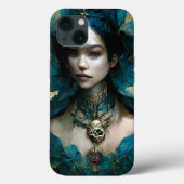 Blue Fantasy Art Hoesje-Mate iPhone Case (Achterkant)