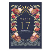 Blue Fantasy Betoverde Tuin Bruiloft Kaart (Voorkant)