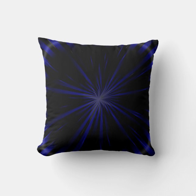 Blue Fantasy Design Abstract Pillow 32 Kussen (Voorkant)