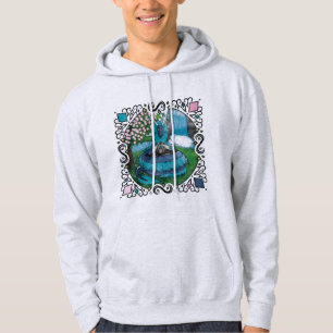 Blue Fantasy Eastern Dragon Tea Tijd Hoodie